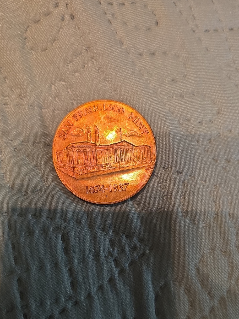 San Francisco Mint Commemorative Coin - Copper Tone